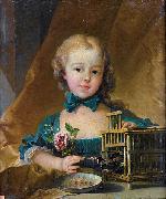 Francois Boucher Playing with a Goldfinch oil painting reproduction